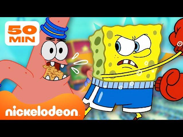 Губка Боб | Самые большие ссоры Губки Боба и Патрика! | 45 минут | Nickelodeon Cyrillic