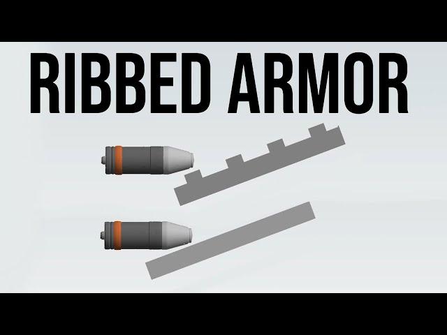 STRV Ribbed Armor VS Solid Armor Simulation.