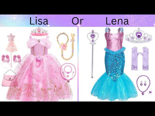 Lisa or Lena choose one (Princess toys)