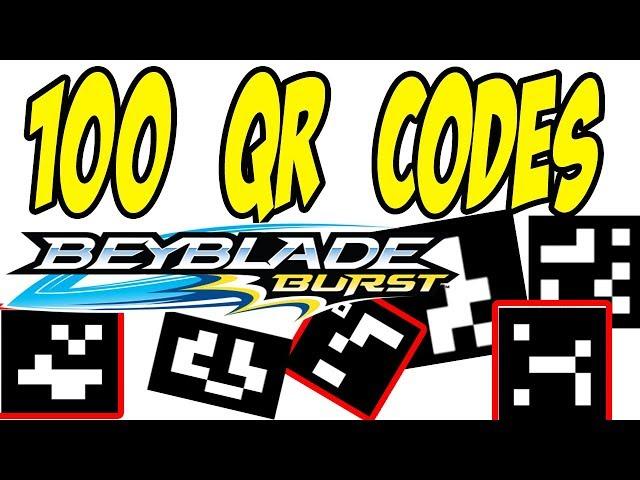 100 QR codes NEW! BEYBLADE BURST HASBRO APP