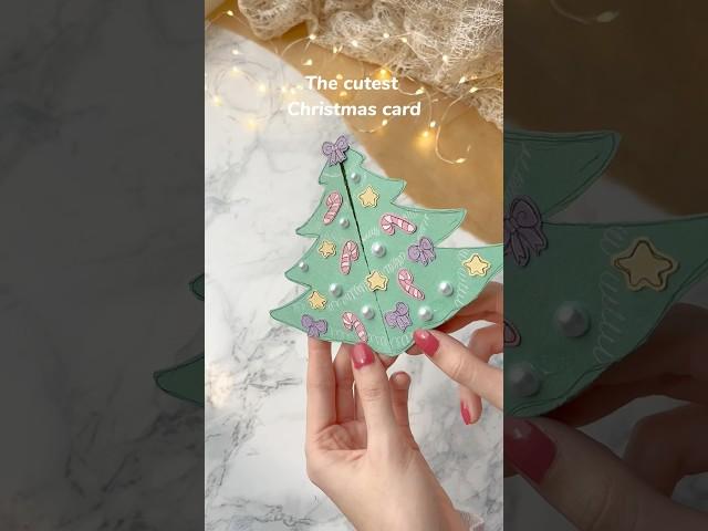 Christmas card idea by Katharina Tarta on IG #Christmas #diy #cardmaking #merrychristmas #gift