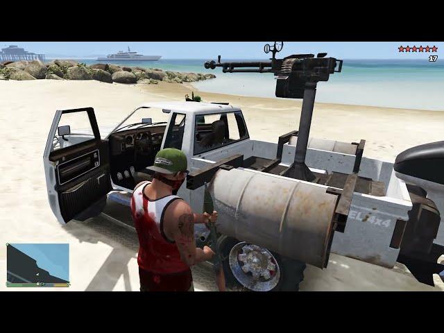 GTA 5 [R.D.E. 4.0.3] - Franklin & Lamar Gang Shootout + Ten Star Escape