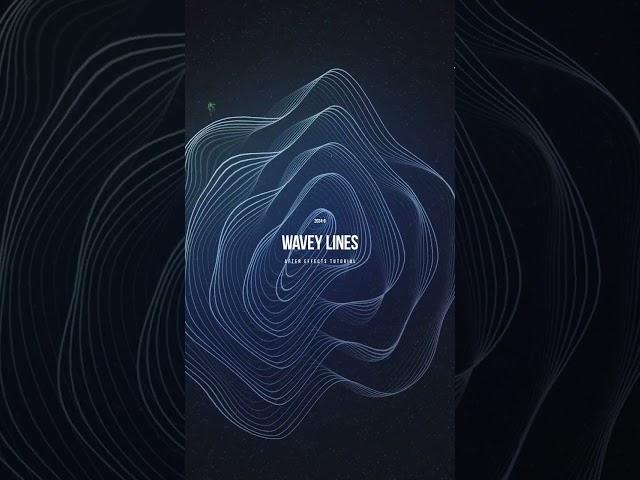 Creating Stunning Animated Wavy Lines | After Effects Tutorial