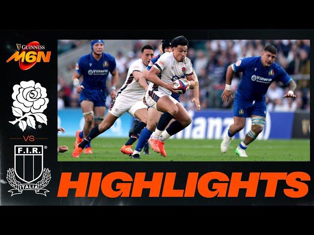 ENGLAND v ITALY | 2025 GUINNESS MEN'S SIX NATIONS | RUGBY HIGHLIGHTS