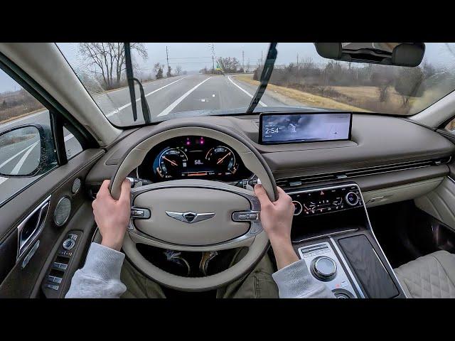 2024 Genesis GV80 Prestige Signature - POV Rainy Test Drive (Binaural Audio)