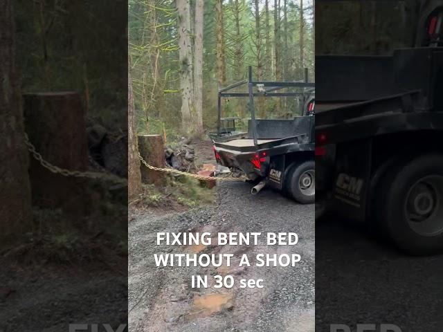 FIXING BENT TRUCK BED IN 30 seconds #automobile #fyp #easy #wow