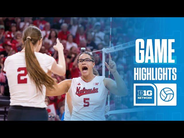 UCLA at Nebraska | Highlights | Big Ten Volleyball | 09/27/2024