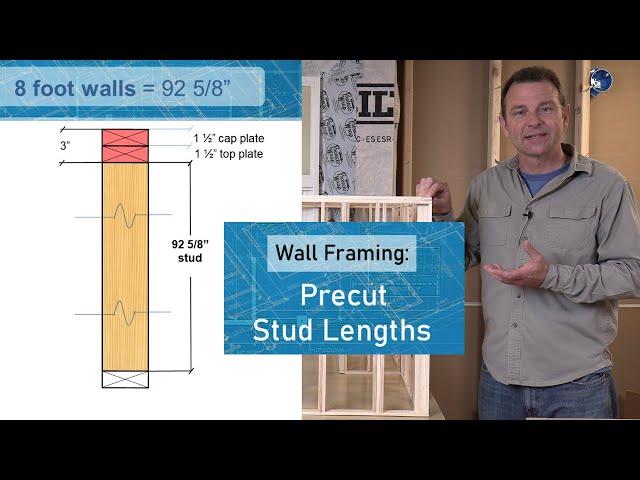 Ever wonder why wall framing studs are available 92 5/8'' and 8 feet - Trade Training Video Series