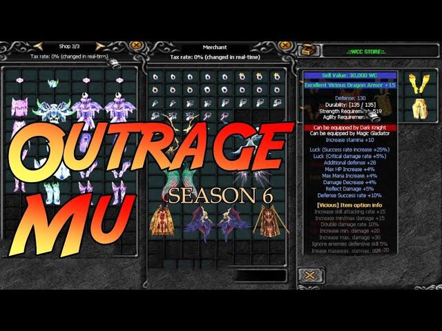 Outrage Mu Season 6 ( Fast Server ) | Mu Online PC