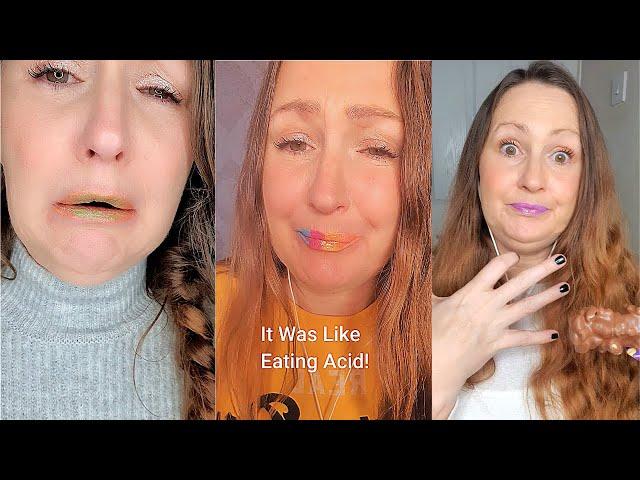 SATISFYING LIPS FUNNY FOOD EATING BLOOPERS I JUST WANT QUIET! (NOT ASMR)