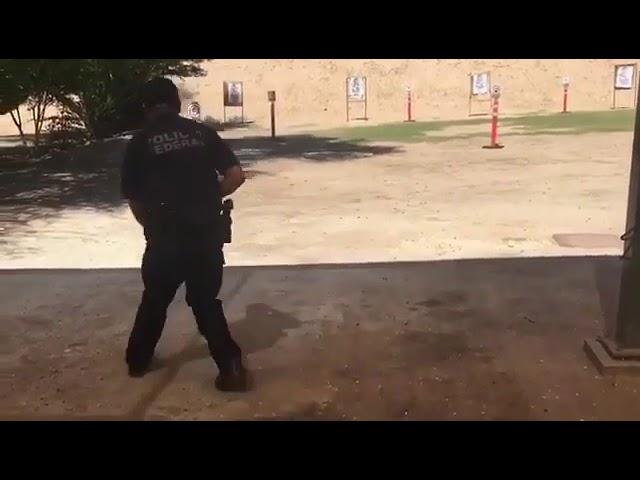 mexican cop accidental discharge during training