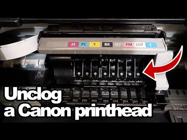 How to unclog a Canon Pro 100 Printhead