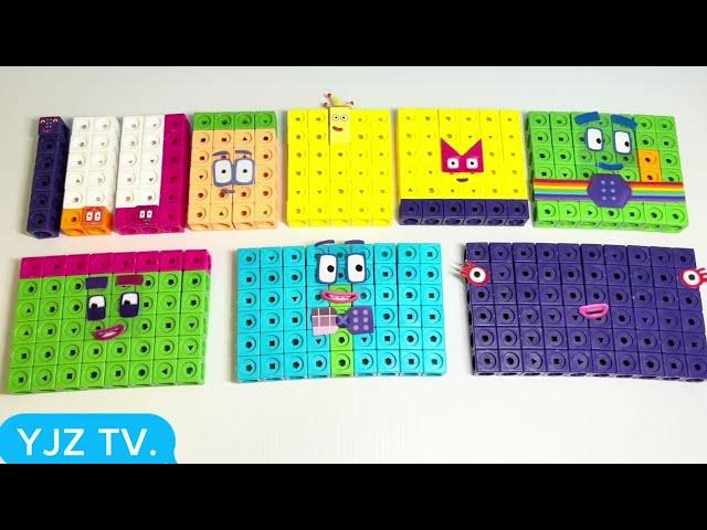 Numberblocks season 7 learing to  Numberblocks times table but use numberblocks toys MathLink Cubes