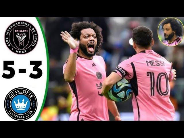 Messi Hattrick , Marcelo Debut ️ Inter Miami vs Charlotte 5/3 Highlights & All Goals 2024 - #Messi