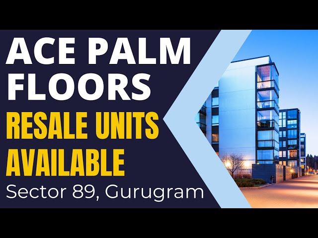 Ace Palm | Low Rise Floors Sector 89 | Resale Units Available Near Dwarka Expressway | 60 Meter Road