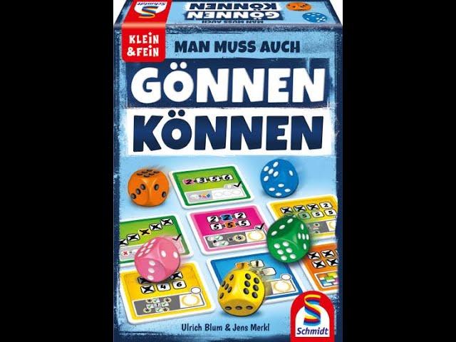 Man muss auch Gönnen können - Spielregel - Fazit