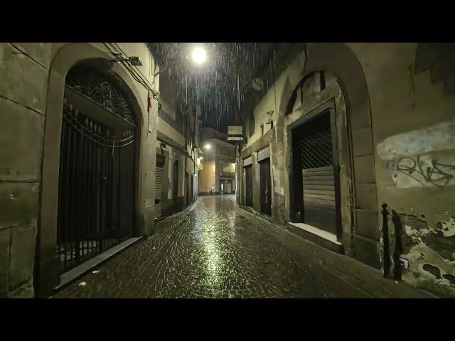 Sound of Rain in the City at Night