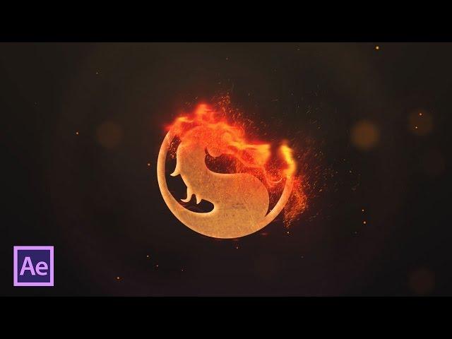 Анимация появления лого и текста в огне в After Effects (Fire Logo and Text in After Effects)
