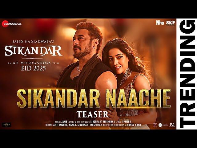 Sikandar Naache - Teaser | Sikandar | Salman Khan, Rashmika | JAM8 | Amit Mishra, AKASA, Siddhaant M