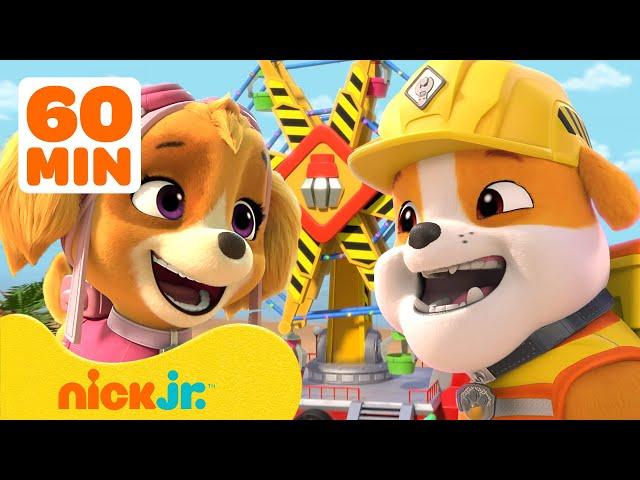 Rubble's Best Moments on NEW EPISODES of Rubble & Crew! w/ Skye #2 ‍️ 1 Hour | Nick Jr.