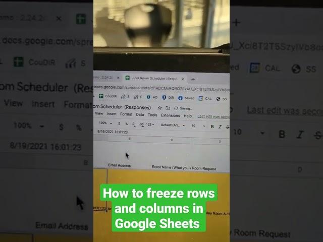 How to freeze rows and columns in Google Sheets