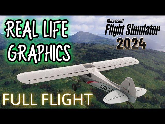 Microsoft Flight Sim 2024 ULTRA GRAPHICS! FULL Flight in Scotland - STUNNING SCENERY! RTX4090 90FPS