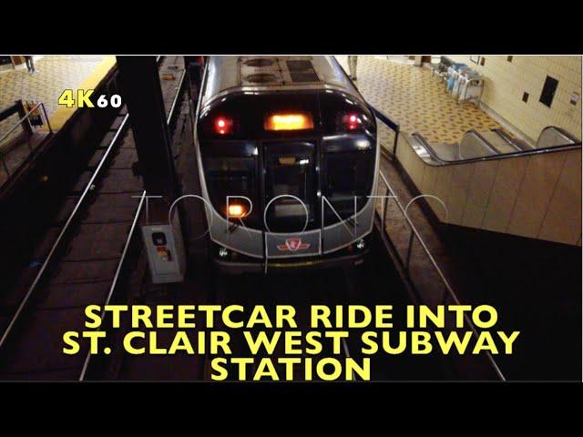 Toronto Favourite Subway Station Tour -Riding The 512 St. Clair Streetcar Into St. Clair W  Station