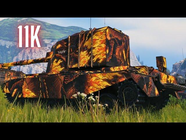 World of Tanks FV4005 Stage II  11K Damage & FV215b 183 - 10 Kills