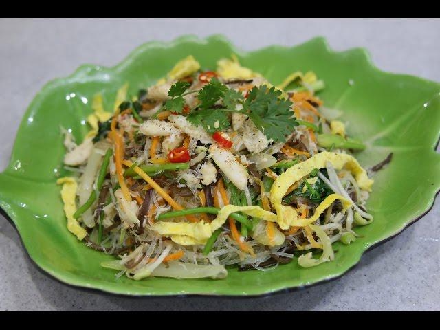 Crab Meat and Glass Noodle Stir-fry - MIEN XAO CUA | Helen's Recipes