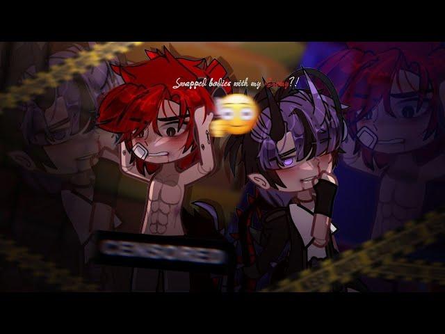 [ОЗВУЧКА НА РУССКОМ]"Поменялся телами с врагом"~|•| gacha мини-фильм //яой‍//