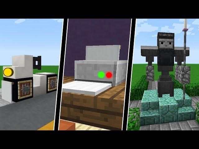 СЕКРЕТНЫЕ ДЕКОРАТИВНЫЕ ПОСТРОЙКИ MINECRAFT, КОТОРЫЕ ВЫ МОЖЕТЕ ПОСТРОИТЬ! ТУТОРИАЛ