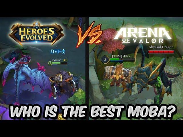 HEROES EVOLVED vs ARENA OF VALOR! WHO IS THE BEST MOBA GAME?