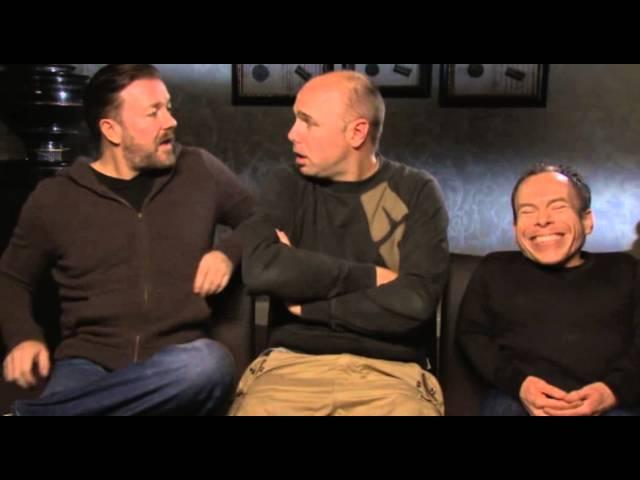 Ricky Gervais, Karl Pilkington and Warwick Davis - An Idiot Abroad 3 interview part 1