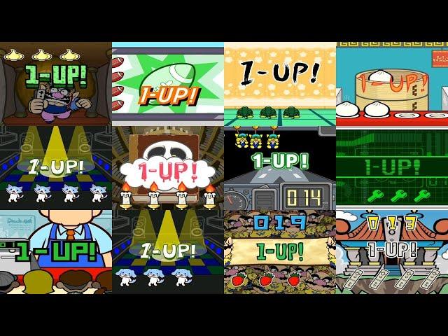 WarioWare: Smooth Moves (Wii) - All 12 1-Up Animations