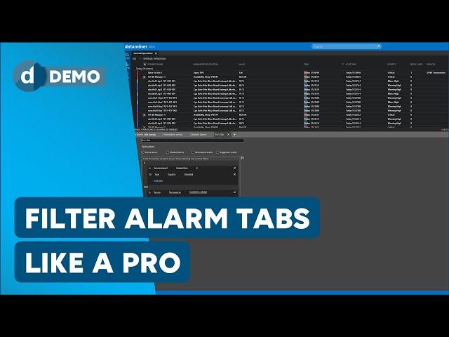 Filter Your Alarm Tabs like a Pro