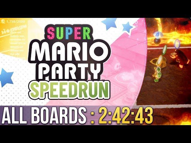 Super Mario Party All Boards Speedrun in 2:42:43 (Hard)