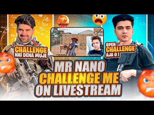 Mr nano challenge me on live stream  for 1v1 TDM | PUBG mobile | rock Op