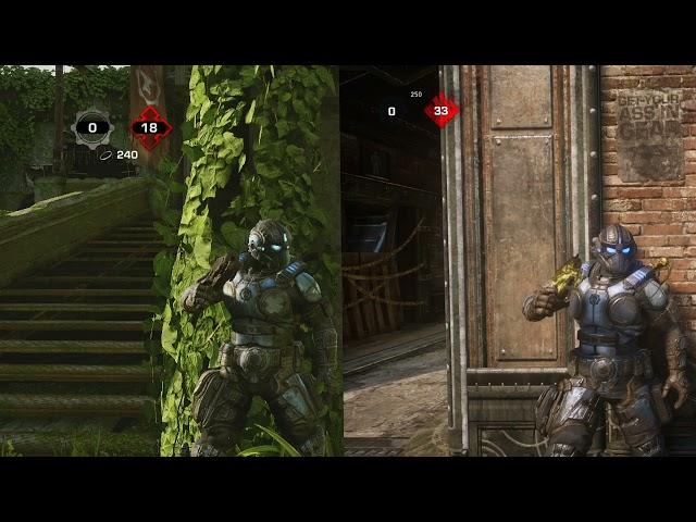 Gears of War 3 Recruit Clayton vs Gears 5 Recruit Clayton comparison