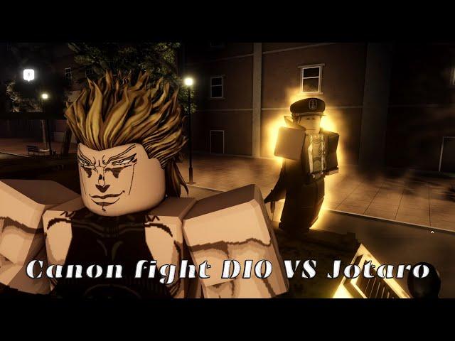 Canon fight DIO VS Jotaro in roblox is unbreakable