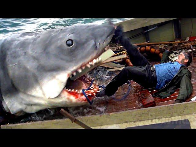 Jaws Full Ending Scene  4K