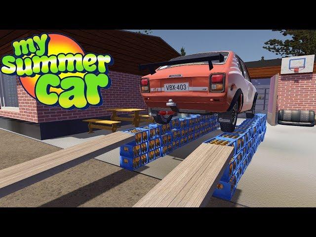 BEER CASES AND PLANKS = RAMP FOR VEHICLE - My Summer Car Story #94 | Radex