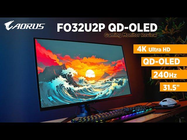 AORUS FO32U2P QD-OLED 32" 4K 240hz Tactical Gaming Monitor Review - PC, PS5 & Xbox