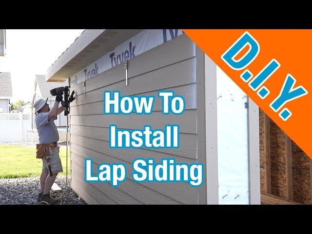 Install LP Smartside Siding On A Shed: How To Build A Shed ep 17