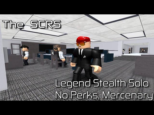 The SCRS - (No Perks, No Kills, Mercenary) Legend Stealth Solo [Roblox: Entry Point]