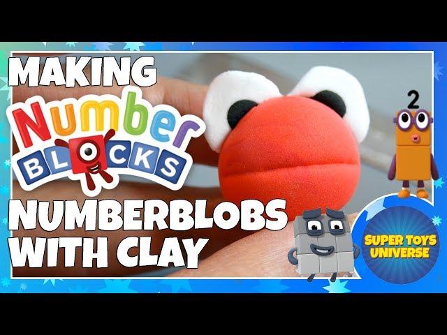 Making NUMBERBLOCKS Numberblobs with clay!! CBeebies number blocks