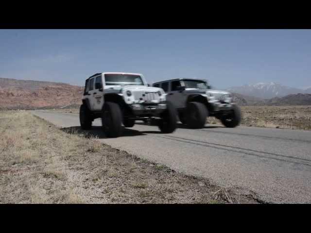 JEEP - Hemi JK vs LS JK Drag Race - Dakota Customs and Bruiser Conversions