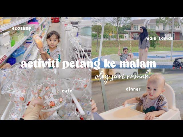 vlog | aktiviti petang & malam | eco shop haul