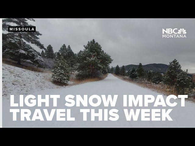 Light snow to impact travel this week, near normal temperatures