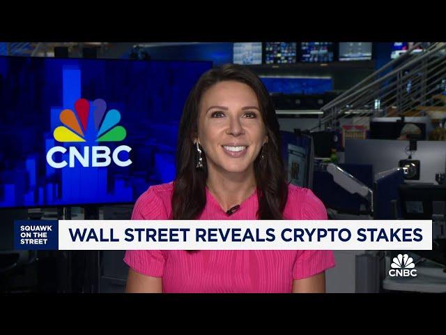 Wall Street reveals crypto stakes