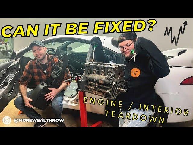 REBUILDING A NEGLECTED 1998 DSM ECLIPSE GSX - INTERIOR GUT & ENGINE TEARDOWN - NEW SHOP? | PART 4